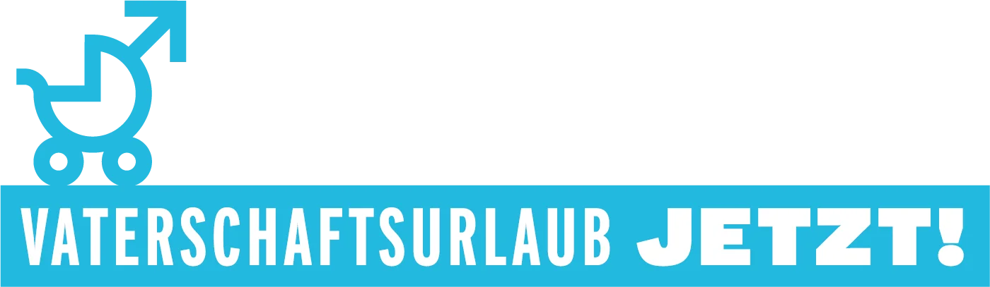 Logo Vaterschaftsurlaub breit blau